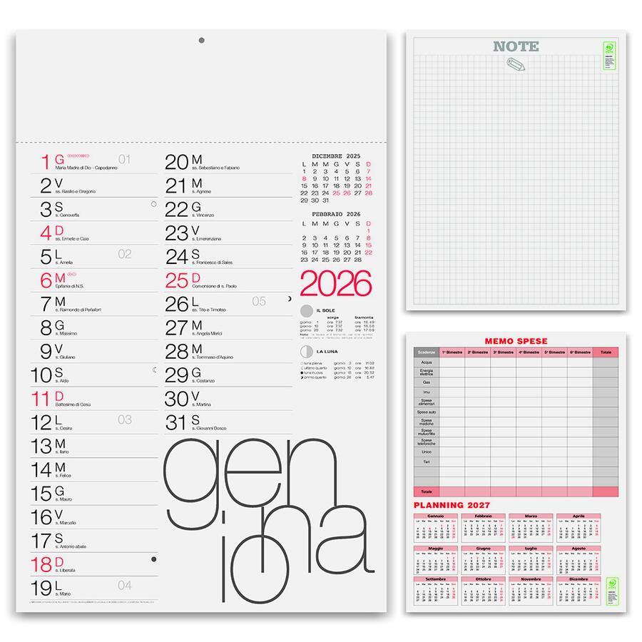 Calendario "Olandese Moderno" Personalizzato PA615 da 100 pz