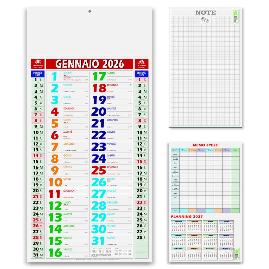 Calendario "Olandese Shaded" Personalizzato PA658 da 100 pz