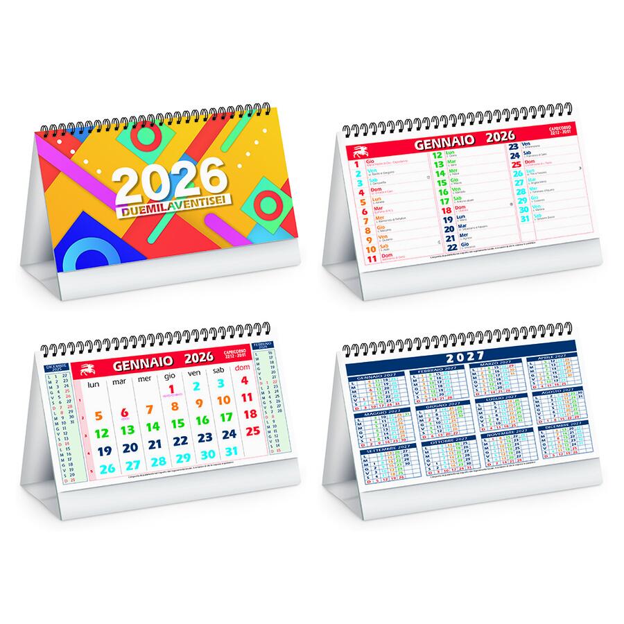 Calendario Tavolo MULTICOLOR Personalizzato PA705 da 100 pz