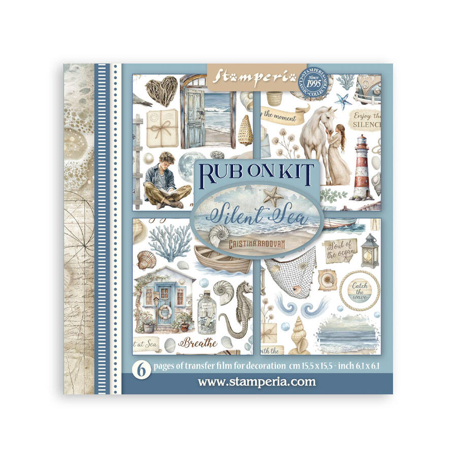 Rub on kit Silent Sea 6 pagine