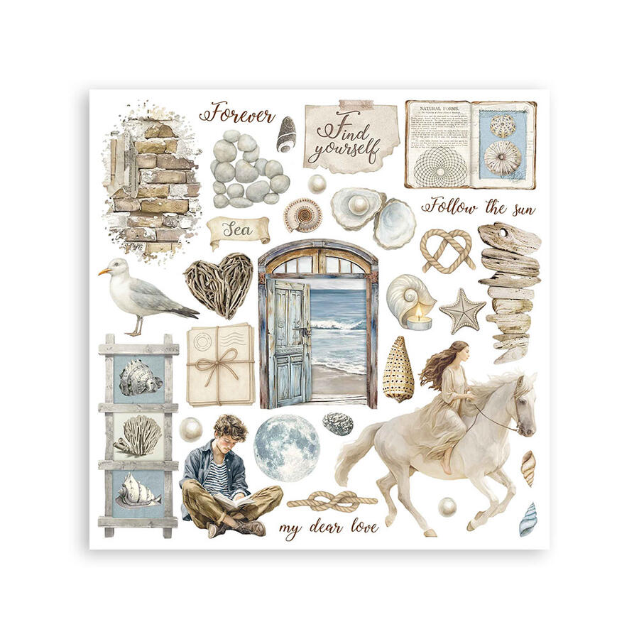 Rub on kit Silent Sea 6 pagine