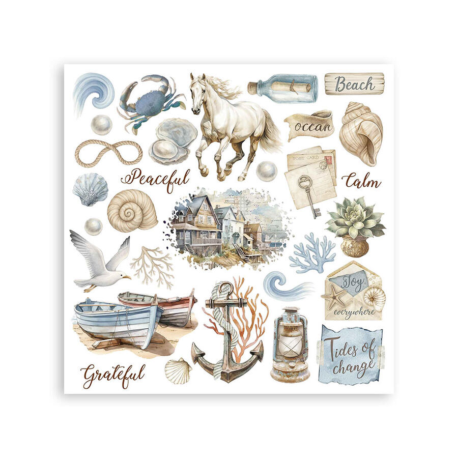 Rub on kit Silent Sea 6 pagine