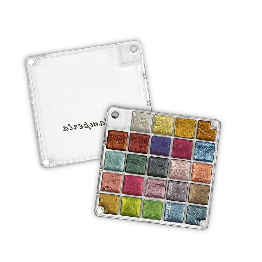 Metallic water colors paints set - 24 colori