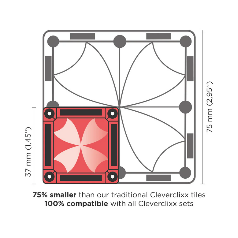 Costruzioni Magnetiche Mini Tiles Pack Intense