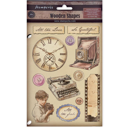 Wooden shape colorato fto A5 Quiet Days