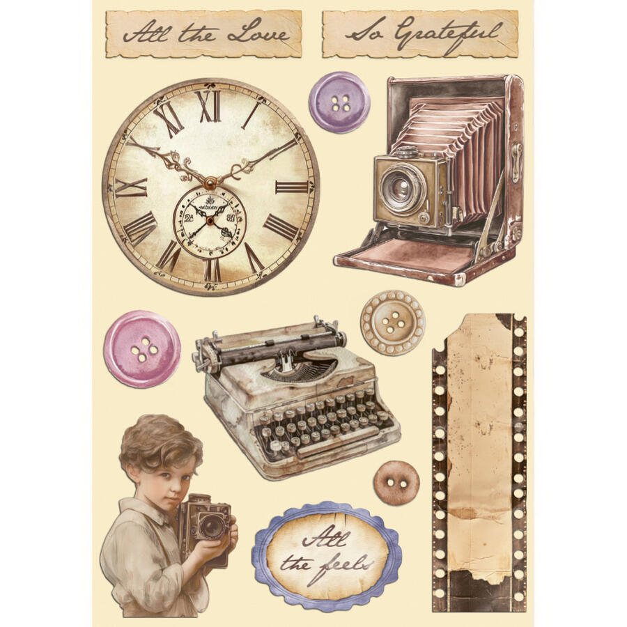 Wooden shape colorato fto A5 Quiet Days