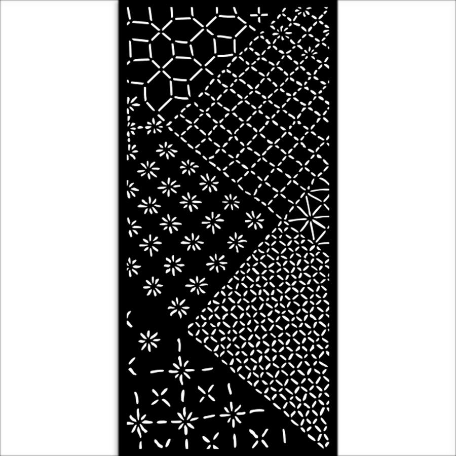 Stencil spesso 12 x 25 cm Quiet Days piastrelle miste