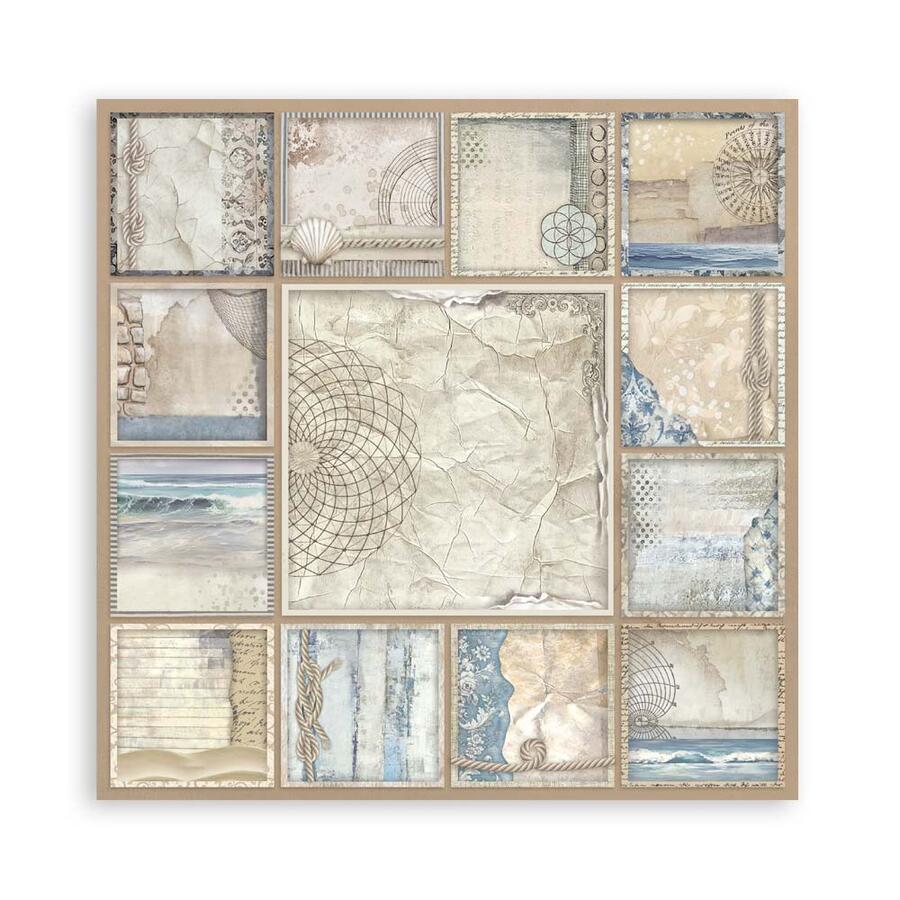 Blocco 10 fogli 30,5 x 30,5 Double Face Silent Sea