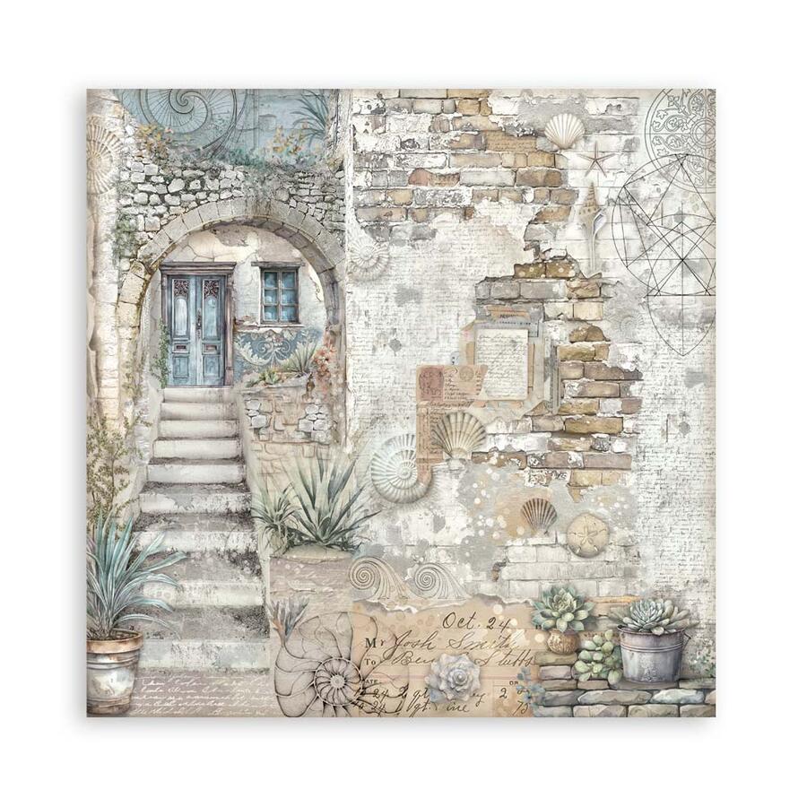 Blocco 10 fogli 30,5 x 30,5 Double Face Silent Sea