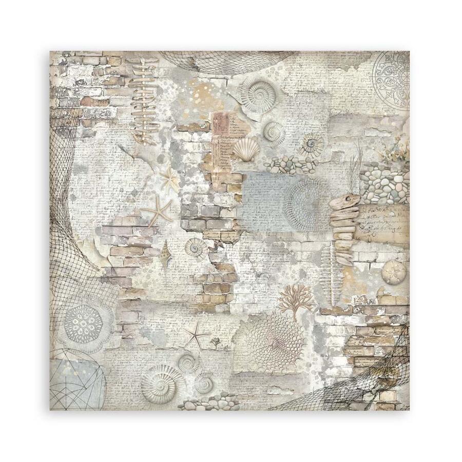 Blocco 10 fogli 30,5 x 30,5 Double Face Silent Sea