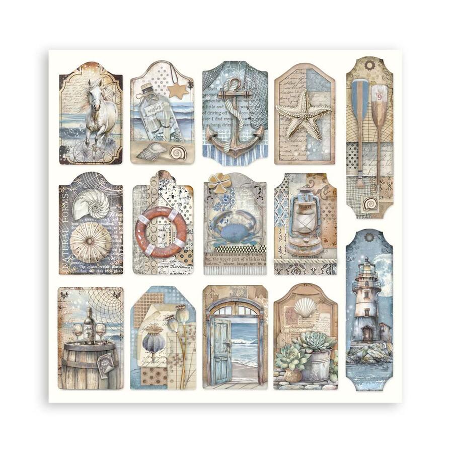 Blocco 10 fogli 30,5 x 30,5 Double Face Silent Sea