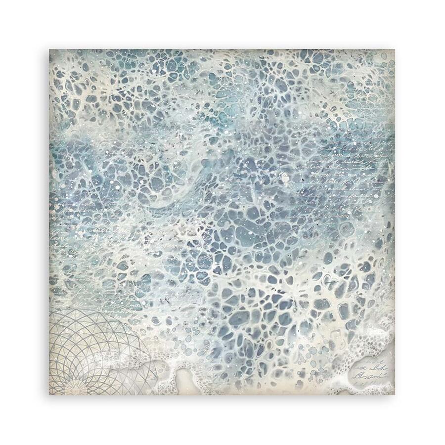 Blocco 10 fogli 30,5 x 30,5 Double Face Backgrounds Silent Sea