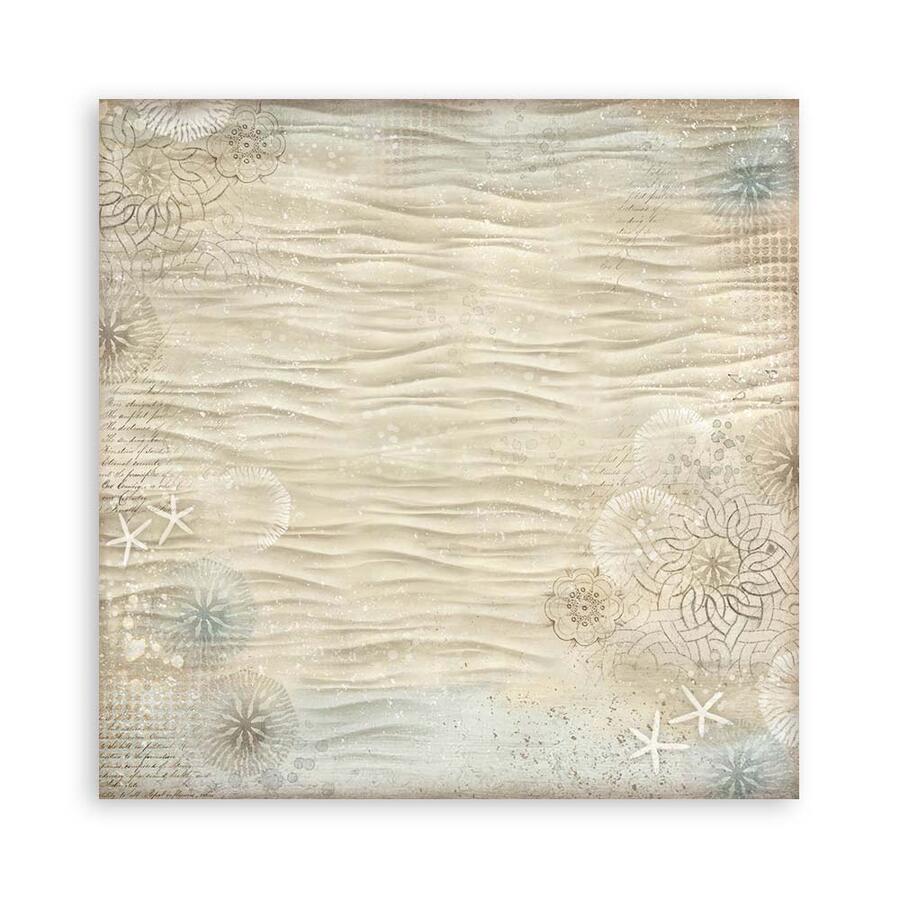 Blocco 10 fogli 30,5 x 30,5 Double Face Backgrounds Silent Sea