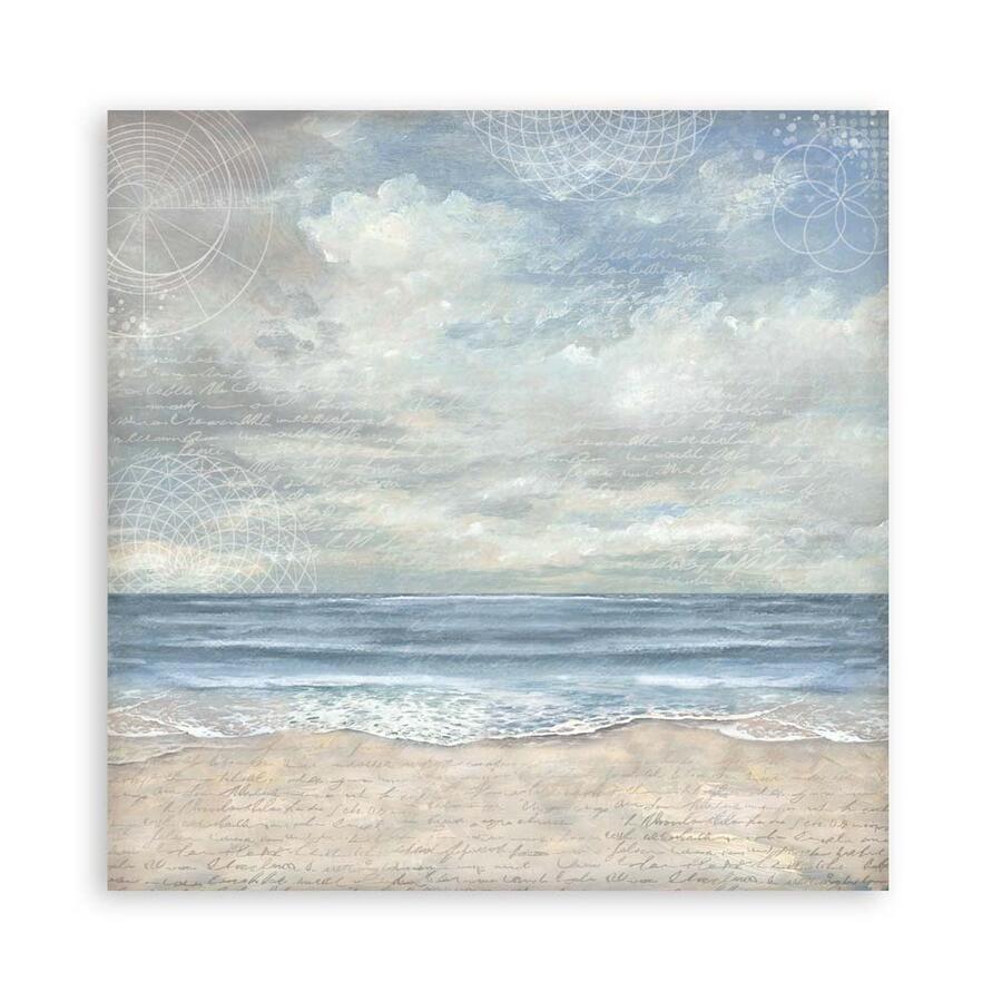 Blocco 10 fogli 20,3 x 20,3 Double Face Silent Sea