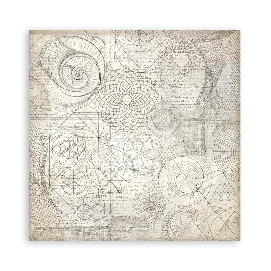 Blocco 10 fogli 20,3 x 20,3 Double Face Silent Sea