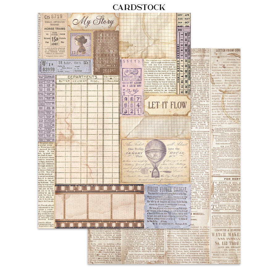 Junk Journal stickers, cut-outs, backgrounds Quiet Days