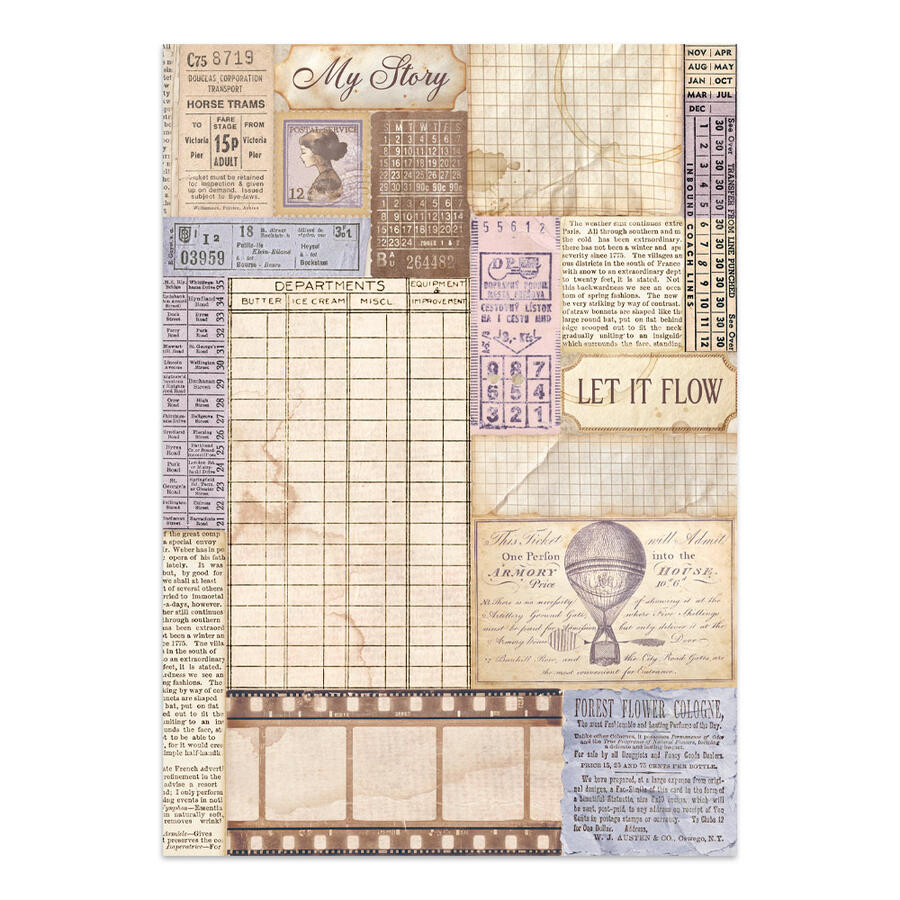Junk Journal stickers, cut-outs, backgrounds Quiet Days