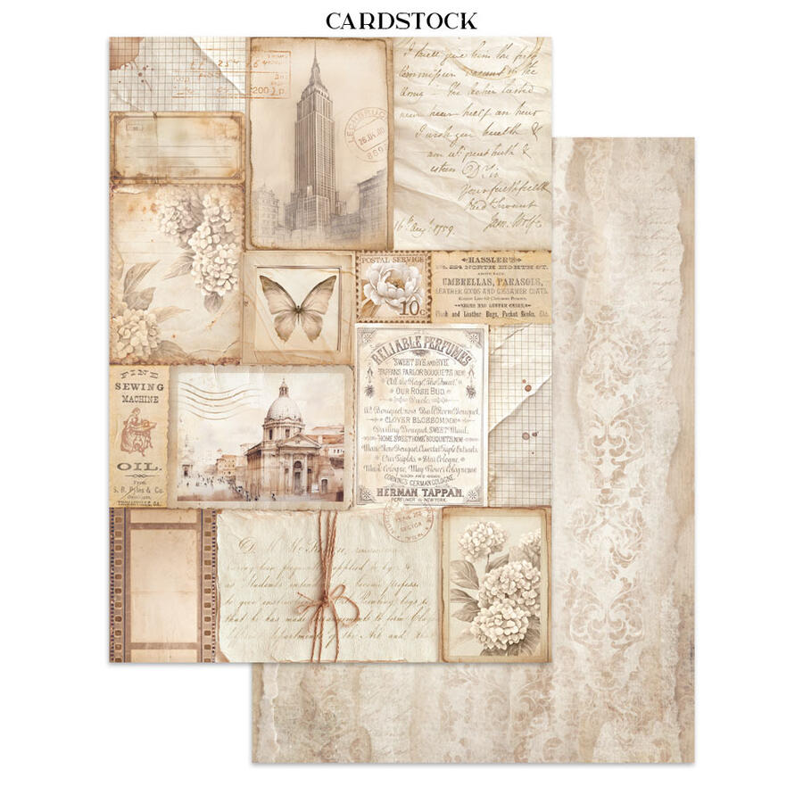 Junk Journal stickers, cut-outs, backgrounds Quiet Days