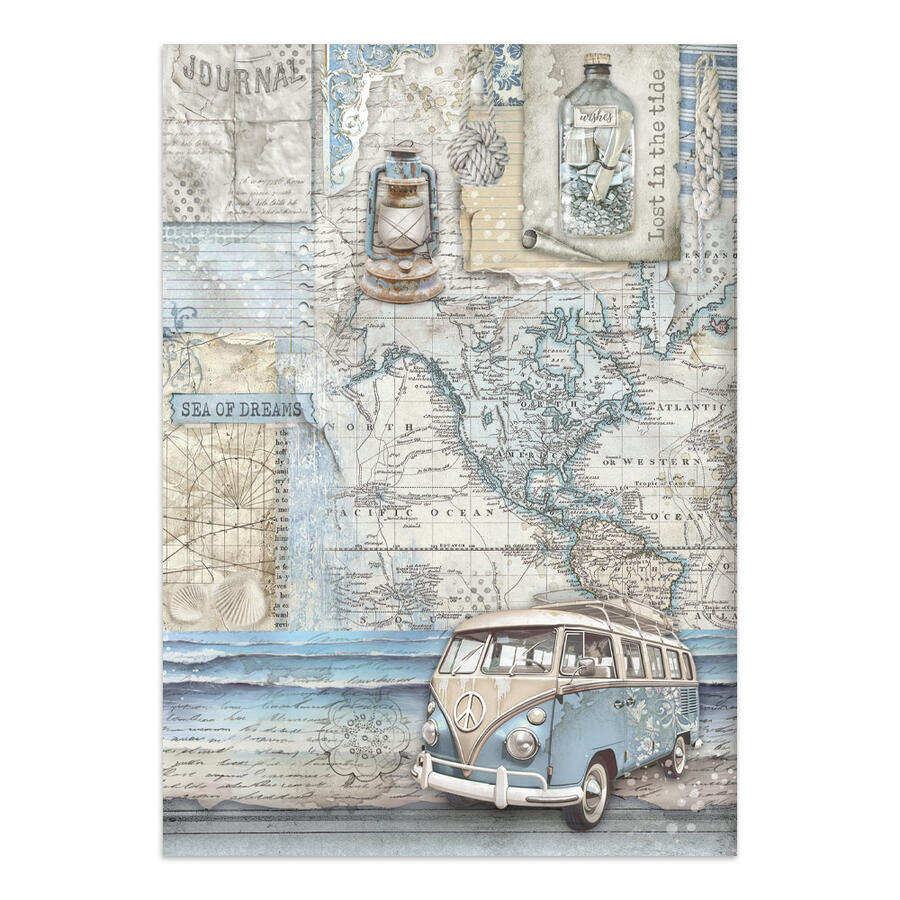 Junk Journal stickers, cut-outs, backgrounds Silent Sea