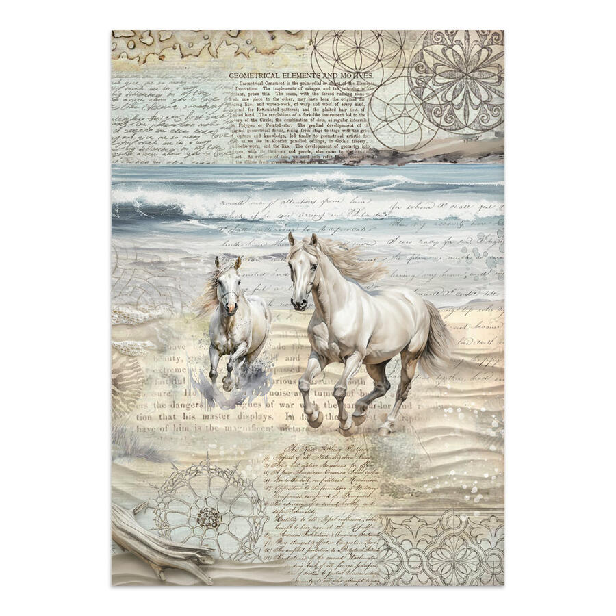 Junk Journal stickers, cut-outs, backgrounds Silent Sea