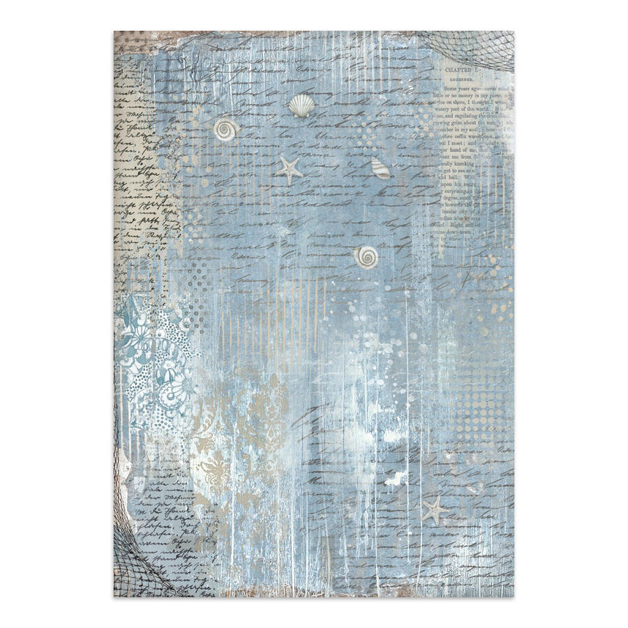 Junk Journal stickers, cut-outs, backgrounds Silent Sea