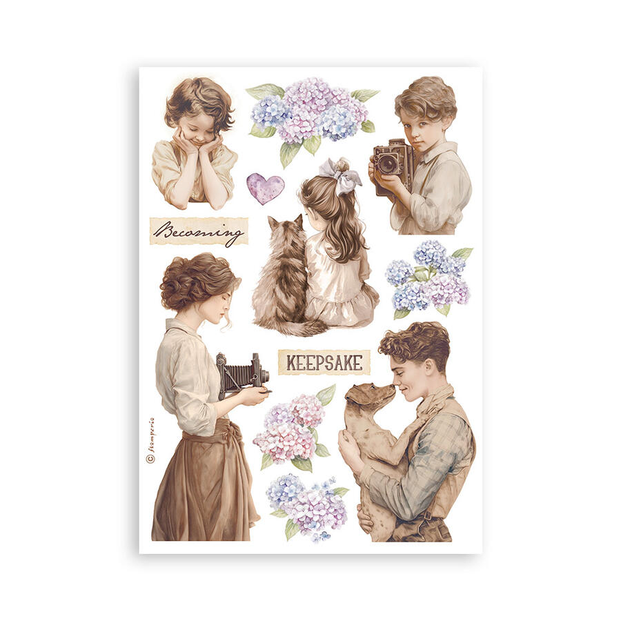 Washi Pad 8 sheets A5 Quiet Days