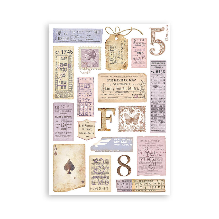 Washi Pad 8 sheets A5 Quiet Days