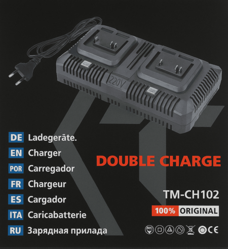 Caricatore Rapido per Batterie Litio 220v Caricabatterie Doppio Professionale