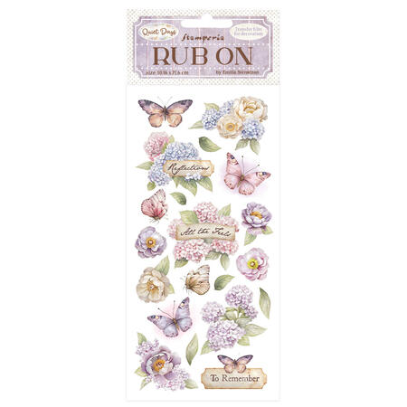 Rub-On Quiet Days Ortensia e farfalla