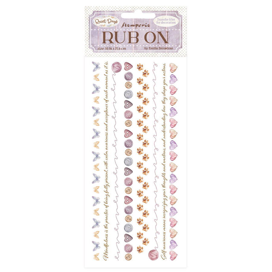 Rub-On Quiet Days bordure