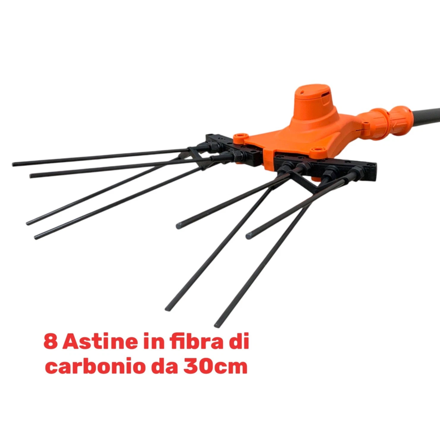 Abbacchiatore Elettrico Multifunzione Scuotiolive a Batteria 128V e 12V 140W