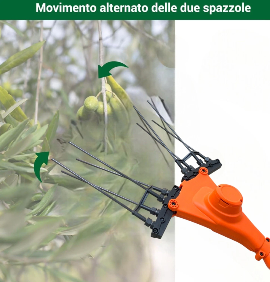 Abbacchiatore Elettrico Multifunzione Scuotiolive a Batteria 128V e 12V 140W