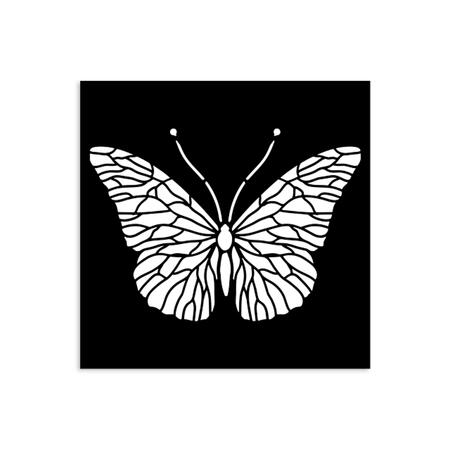 Stencil spesso 12 x 12 cm Quiet Days Farfalla