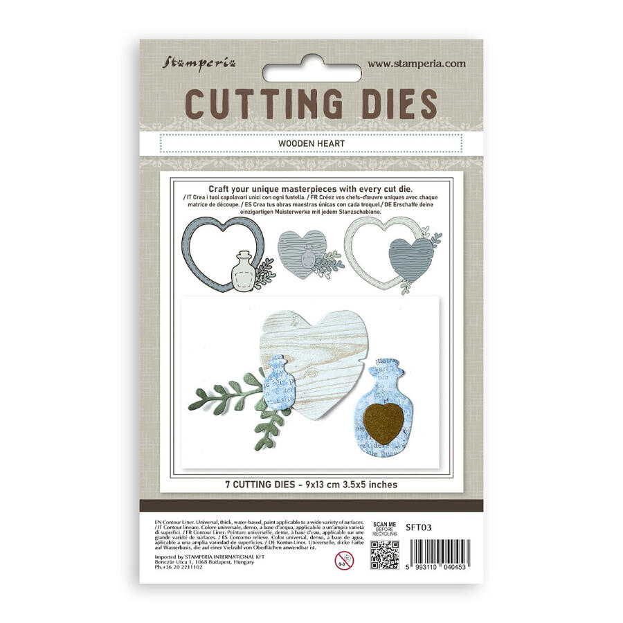 Cutting Dies A6 - Wooden Heart