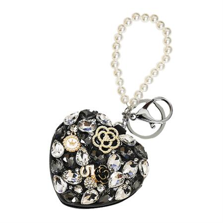 MINI SPECCHIO TRUCCO CUORE CON STRASS