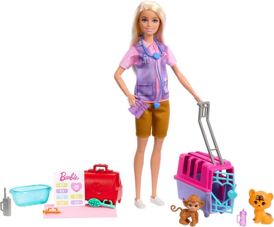 Barbie Carriere Salvataggio e recupero animali - Mattel - HRG50 - 3+