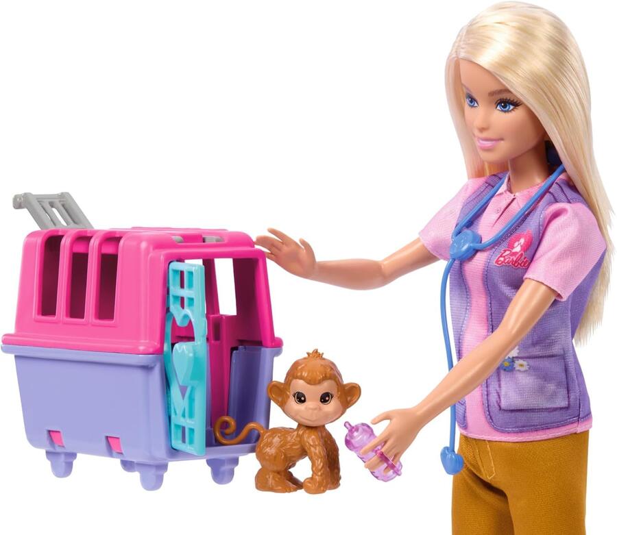 Barbie Carriere Salvataggio e recupero animali - Mattel - HRG50 - 3+