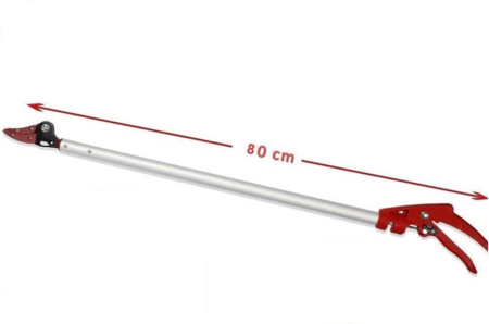 Forbice Svettatoio Lungo 80cm potatura raccogli frutta cesoia foglie giardino