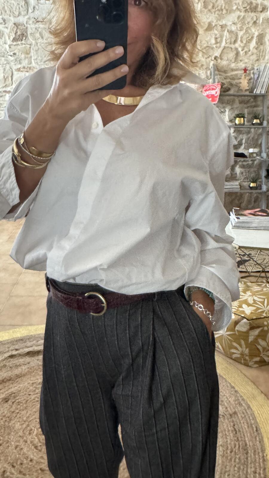 Pantalone sartoriale Capsule Heritage - gessato burgundy 