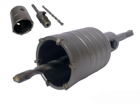 PUNTA DA TRAPANO FRESA PER MURO A TAZZA 50 MM SDS PLUS PER CAROTATRICE