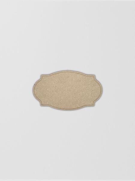 Targhetta piccola  in MDF 12 x 20,8