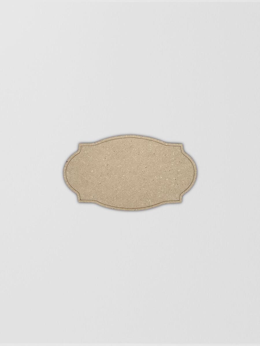Targhetta piccola  in MDF 12 x 20,8