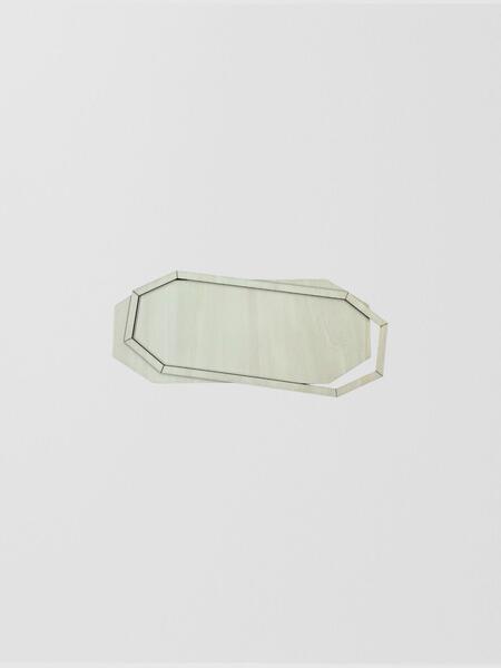 Targhetta esagonale con ghiera 34 x 13,7