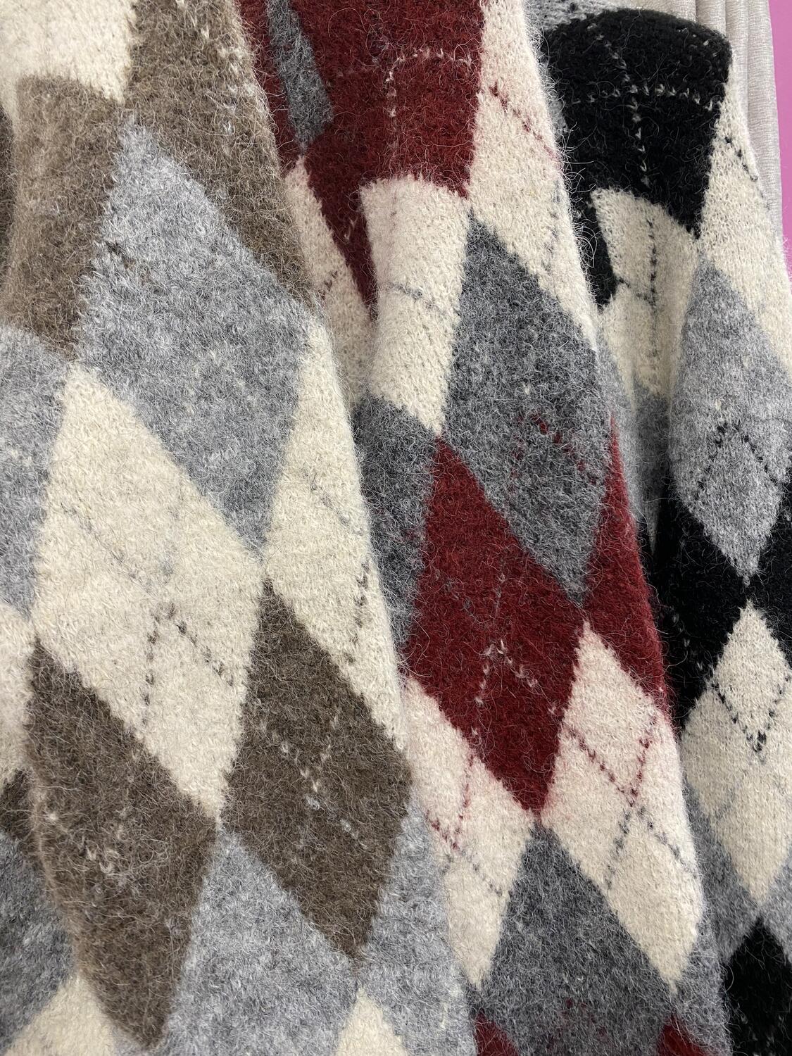 NOVITÀ Pull rombi in misto lana