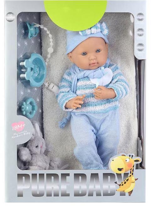 Bambola Newborn 40cm con accessori - Pure Baby Mikado - 059B 