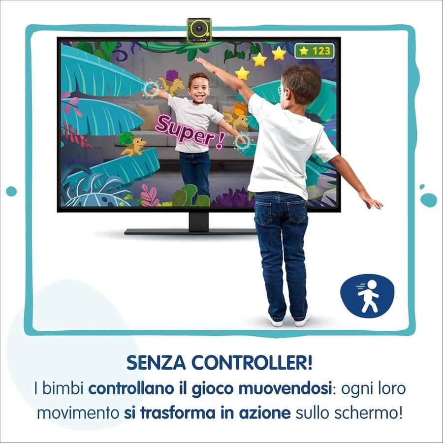 LeapMove Console TV interattiva per bambini - Vtech - 6187 - 4+