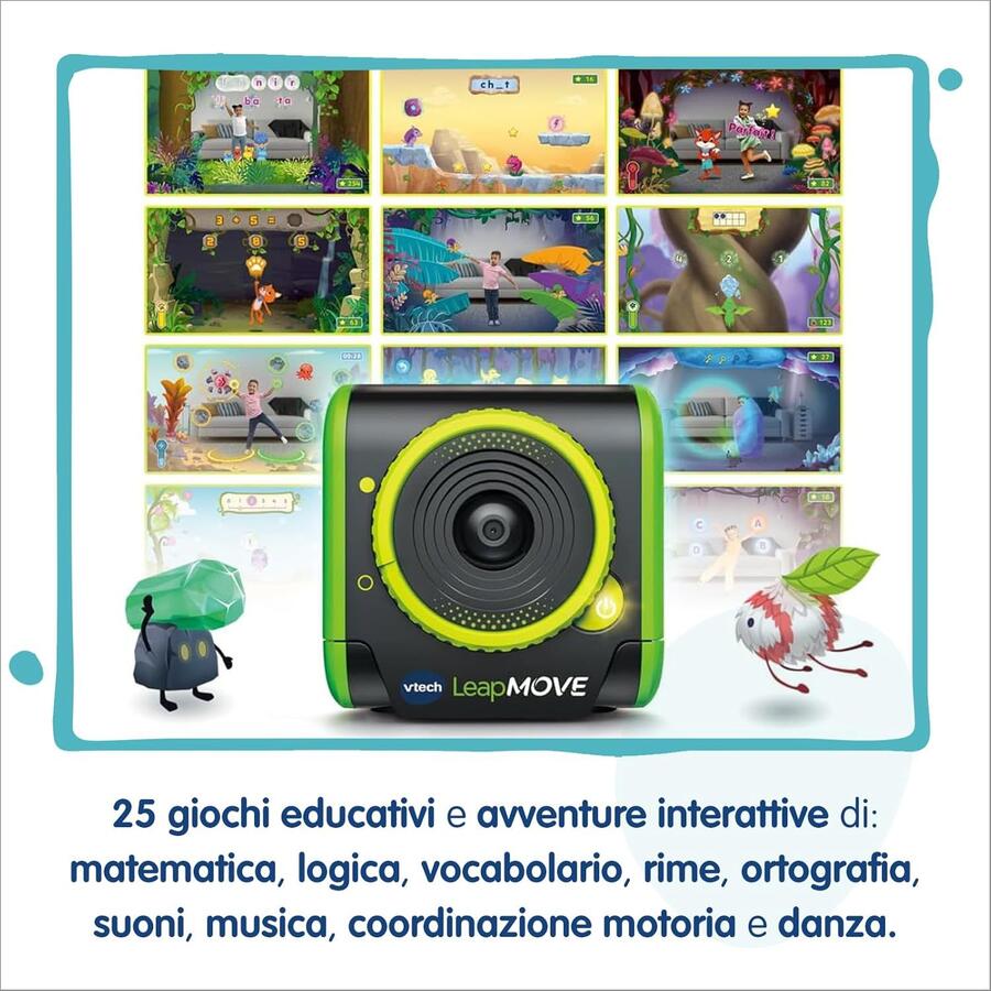 LeapMove Console TV interattiva per bambini - Vtech - 6187 - 4+