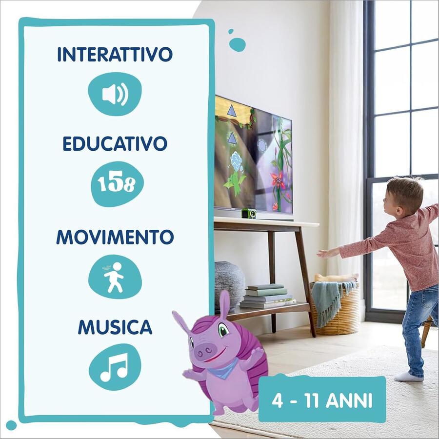 LeapMove Console TV interattiva per bambini - Vtech - 6187 - 4+