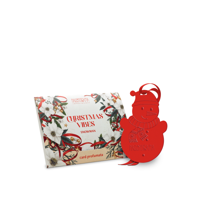 Nasoterapia - Christmas Vibes Card profumata Snowman