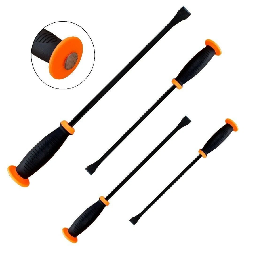 SET 4 LEVACHIODI OFFICINE MECCANICHE GOMMISTA LEVE PIEDE DI PORCO LEVA CHIODI